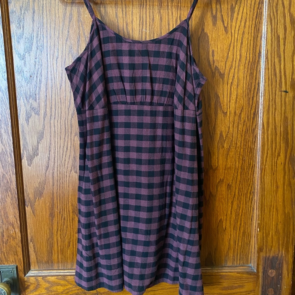 NWT Wild Fable Purple Plaid Dress